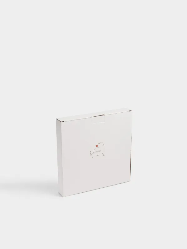 Подставка для закусок, 25х17 см, 5 отд, с ручкой, керамика/сталь, Нежные цветы, El floria, image-5