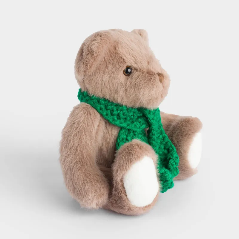 Игрушка, 25 см, мягкая, с подвижными лапами, полиэстер, коричневая, Мишка, Bear, image-1