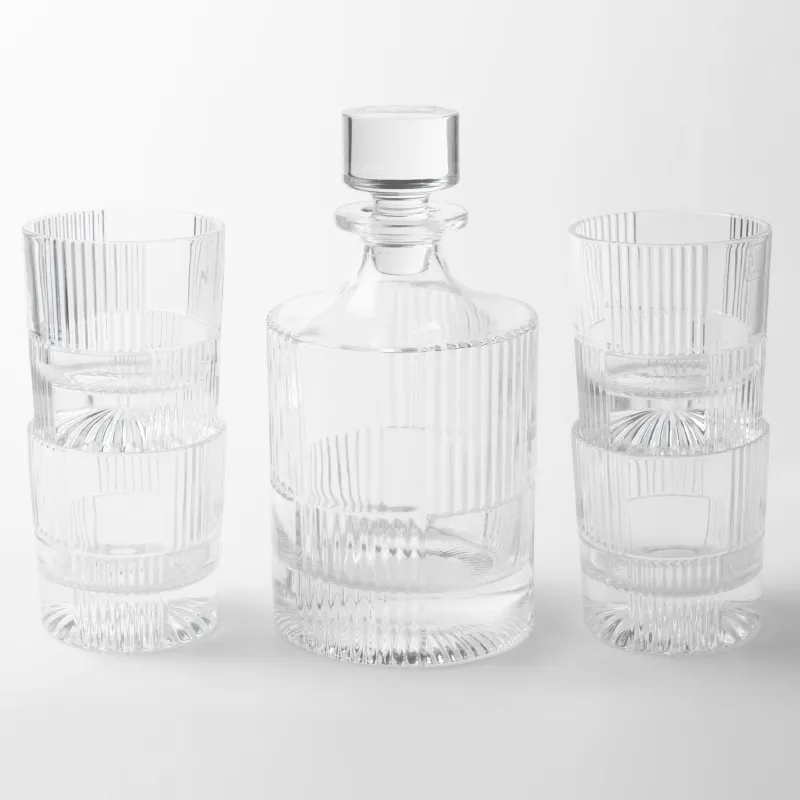 Набор для виски, 4 перс, 5 пр, графин/стаканы, стекло Р, Ribby, image-1