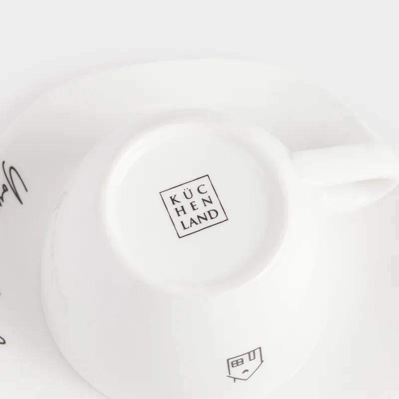 Пара чайная, 1 перс, 2 пр, 200 мл, фарфор P, белая, Дом, Amour, image-4