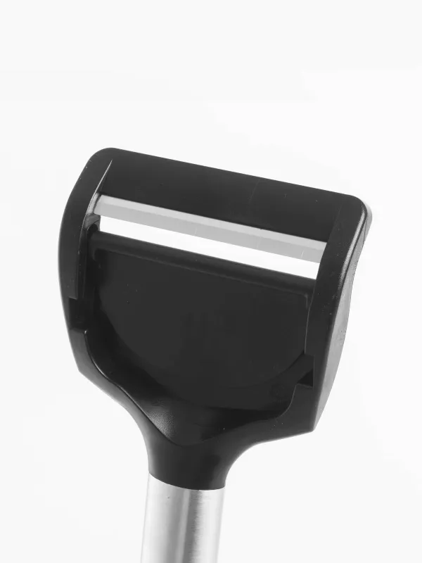 Нож для сыра, 22 см, с регулятором толщины, сталь/пластик, черный, Spiro, image-2