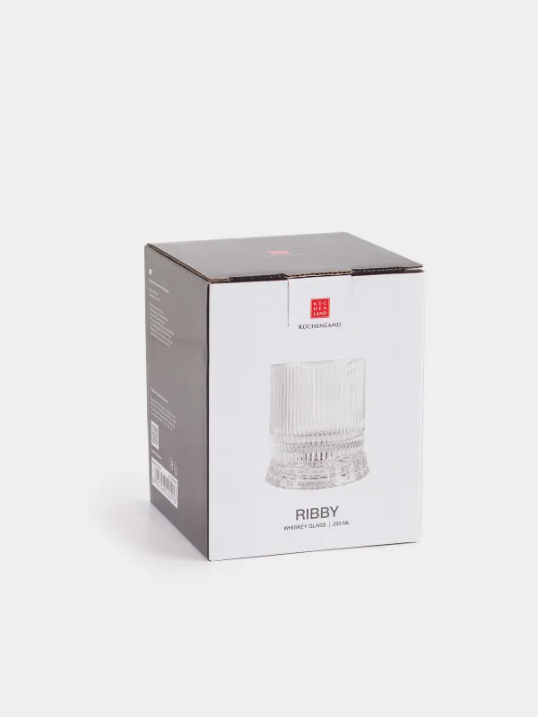 Стакан для виски, 8 см, 250 мл, на подставке, стекло Р, Ribby, image-4
