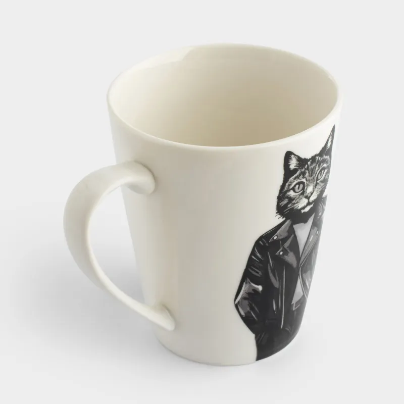 Кружка, 420 мл, Кот в косухе, On style, image-2