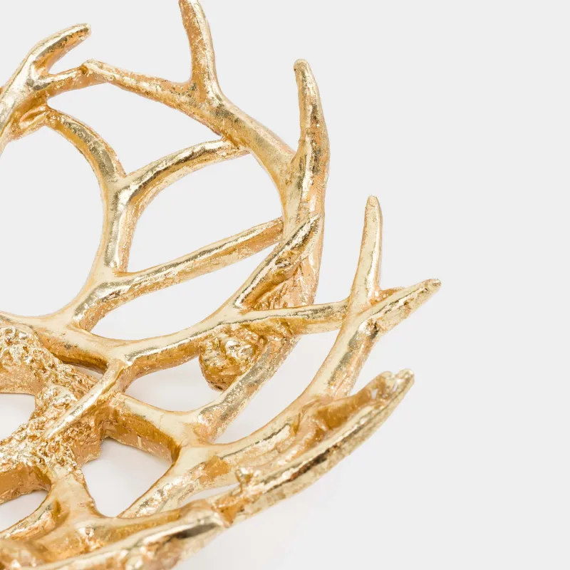 Блюдо декоративное, 32х12 см, Рога оленя, Deer, image-4