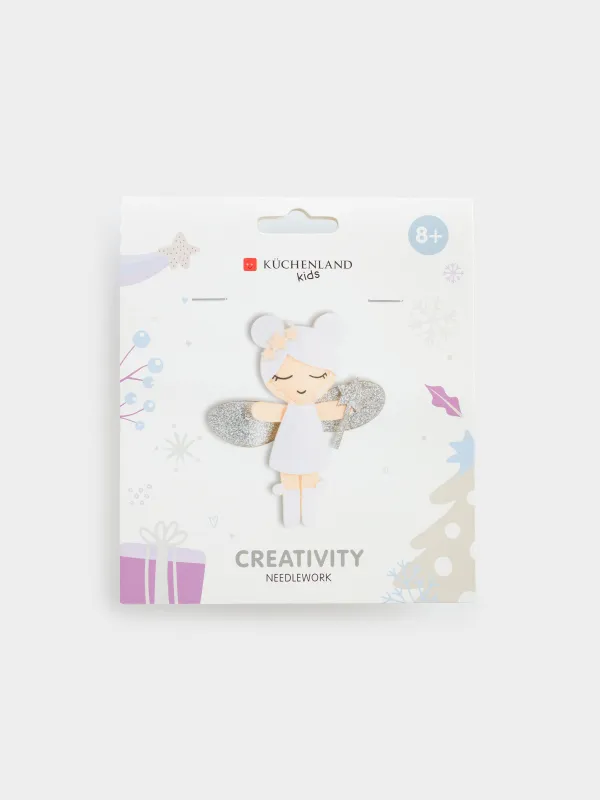 Набор для творчества, 13х11 см, рукоделие, фетр/хлопок, подвеска, Ангел, Creativity, image-0