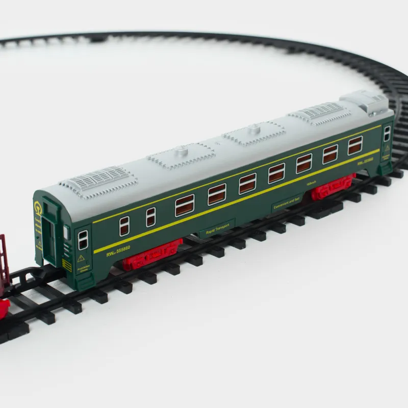 Железная дорога игрушечная, S, музыкальная, с подсветкой, пластик, Поезд, Game rail, image-4