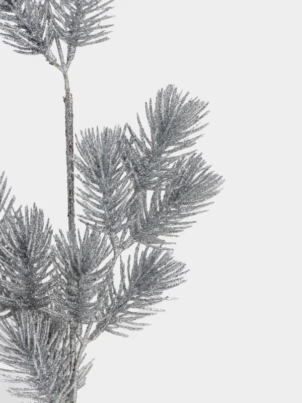 Ветка декоративная, 70 см, пластик, Серебристая хвоя, Conifer grey, image-3