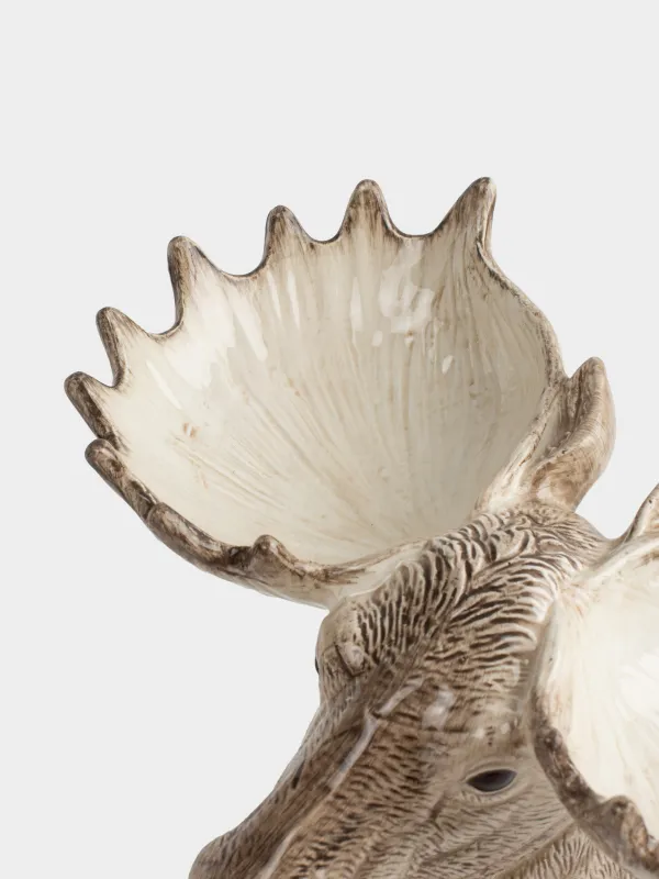 Менажница, 32х16 см, 2 отд, керамика, молочно-коричневая, Лось, Moose story, image-3