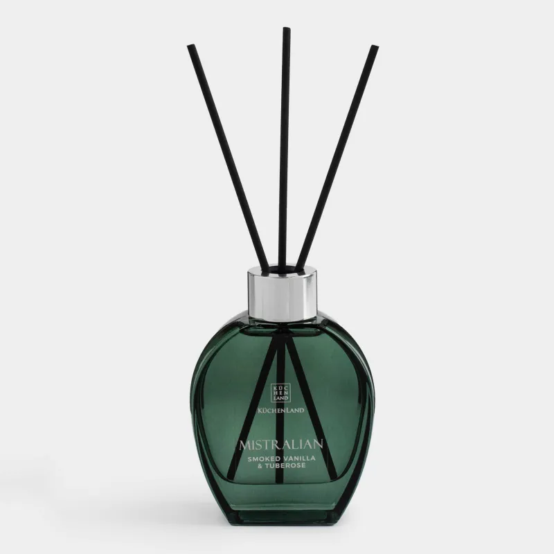 Ароматический диффузор, 100 мл, зеленый градиент, Smoked vanilla & tuberose, Mistralian