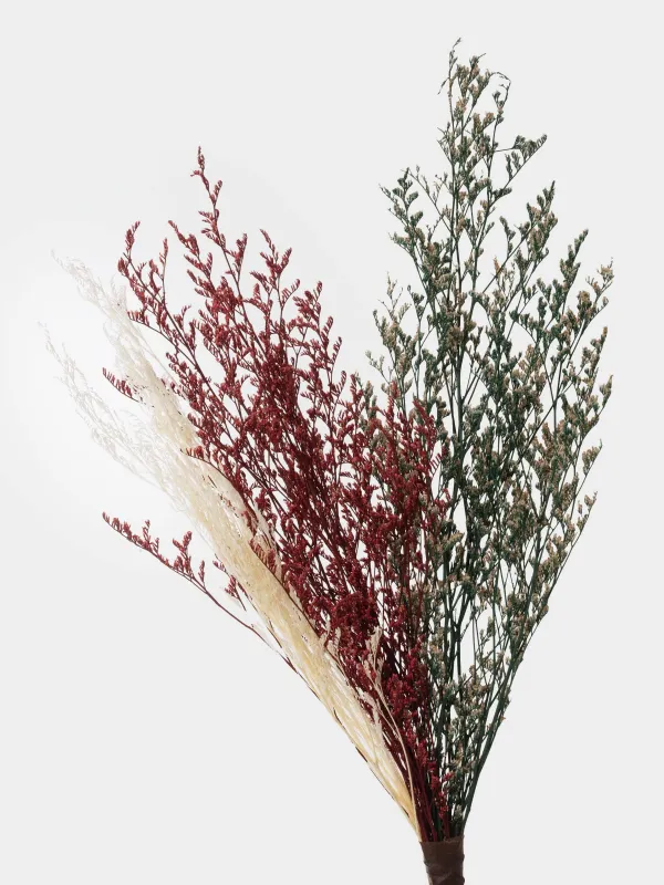 Букет декоративный, 60 см, сухоцветы, Лаванда и овес, Dried flower, image-1