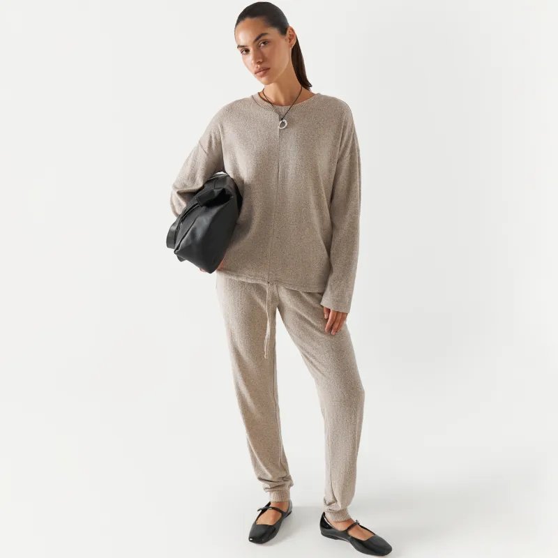 Костюм домашний с брюками, бежевый, Bertha