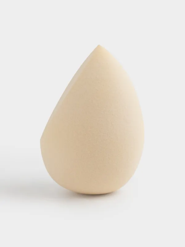 Спонж для макияжа, 4х6 см, полиуретан, бежевый, Sponge, image-1