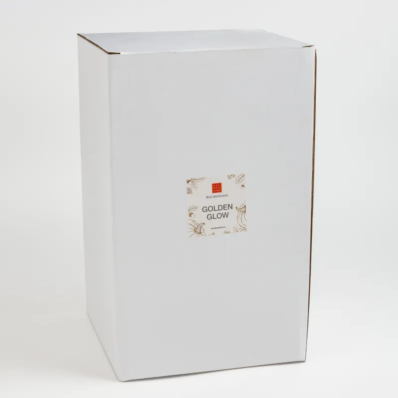 Ваза для цветов, 25 см, с ручкой, керамика, молочная, в крапинку, Кувшин, Golden glow, image-4