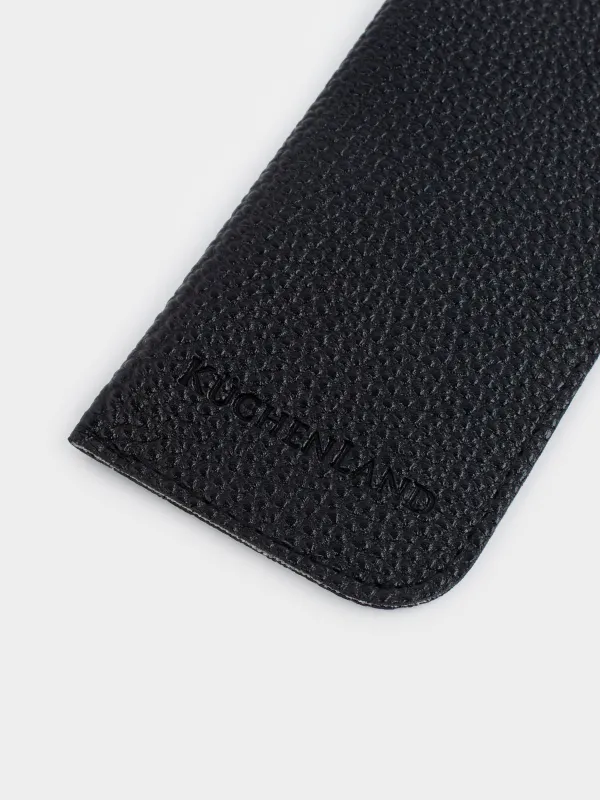 Футляр для очков, 18x8 см, полиуретан, черный, Memo, image-1