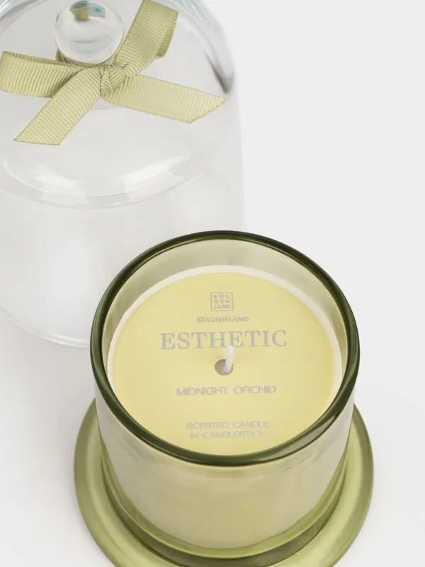 Свеча ароматическая, 12 см, в подсвечнике, Midnight orchid, Esthetic, image-3