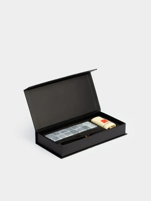 Набор кубиков для охлаждения напитков, 16 пр, с щипцами, стеатит/сталь, BAR, image-0