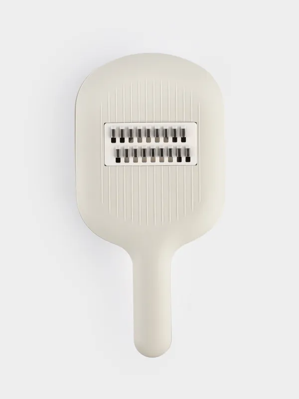 Терка, 29х14 см, 4 насадки, с контейнером, с ручкой, пластик/сталь, серая, Matto, image-4