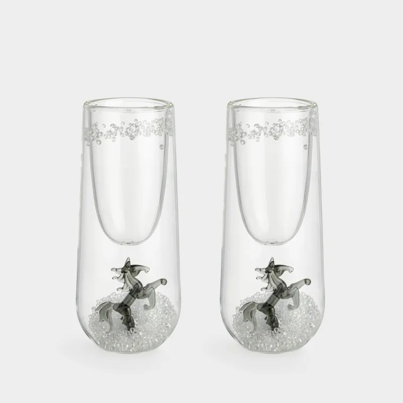 Бокал для шампанского, 100 мл, стекло, Air decor