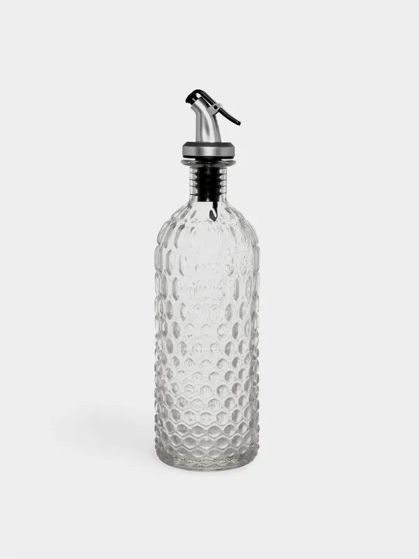 Бутылка для масла или уксуса, 450 мл, с дозатором, стекло Р/пластик, Bubbly, image-0