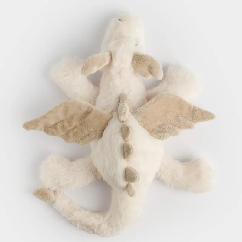 Игрушка, 33 см, мягкая, полиэстер, молочно-бежевая, Дракон, Dragon toy, image-3