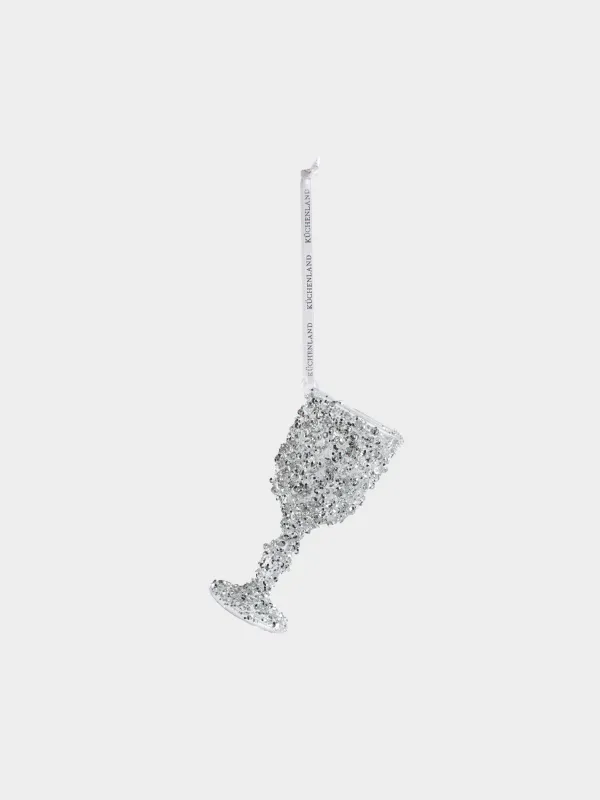 Игрушка елочная, 10 см, Бокал, Figure sparkle, image-0