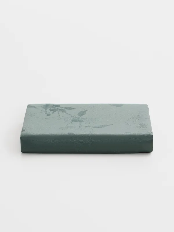 Скатерть, 170х250 см, жаккард, полиэстер, зеленая, Цветы, Flora green, image-7