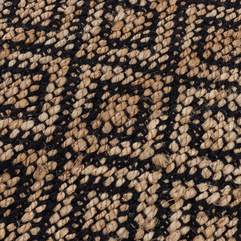 Коврик, 60х100 см, джут/хлопок, песочный/черный, Ромбы, Jute, image-2