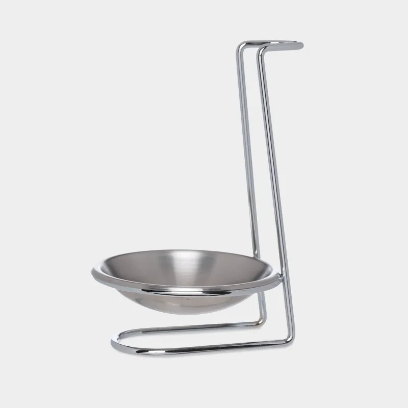 Подставка под половник/ложку, 18 см, с ручкой, сталь, Egoist
