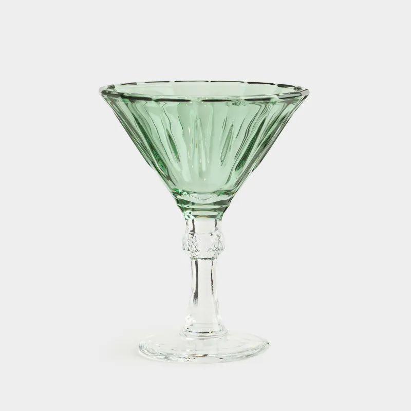 Бокал для мартини, 200 мл, 2 шт, стекло Р, зеленый, Bisanzio, image-1