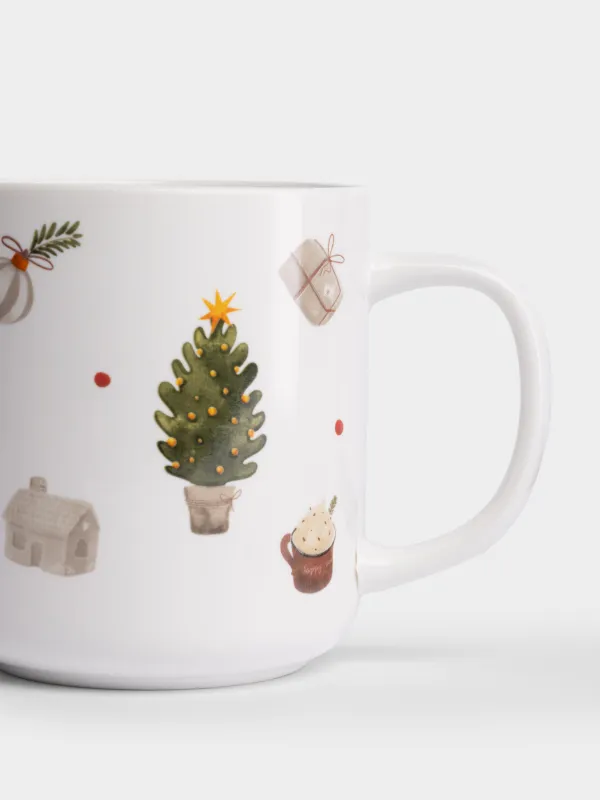 Кружка, 430 мл, Новогодние радости, Christmas, image-3