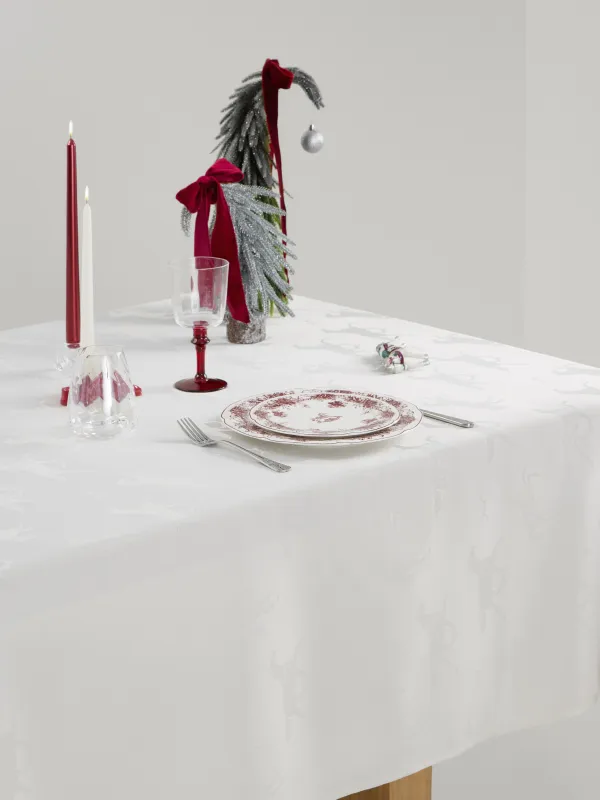 Скатерть, 160х160 см, из жаккарда, Лошади, Graceful horses, image-3