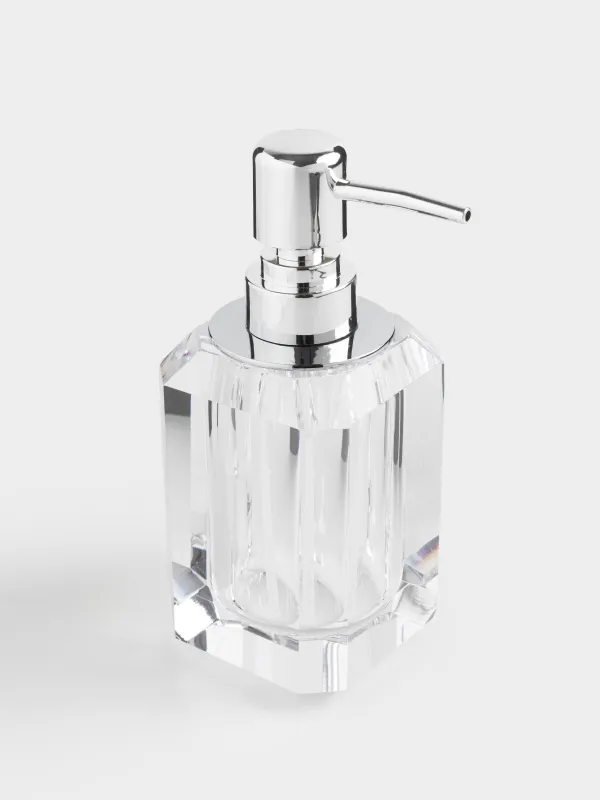 Диспенсер для жидкого мыла, 200 мл, Грани, Shower Crystal Glance, image-3