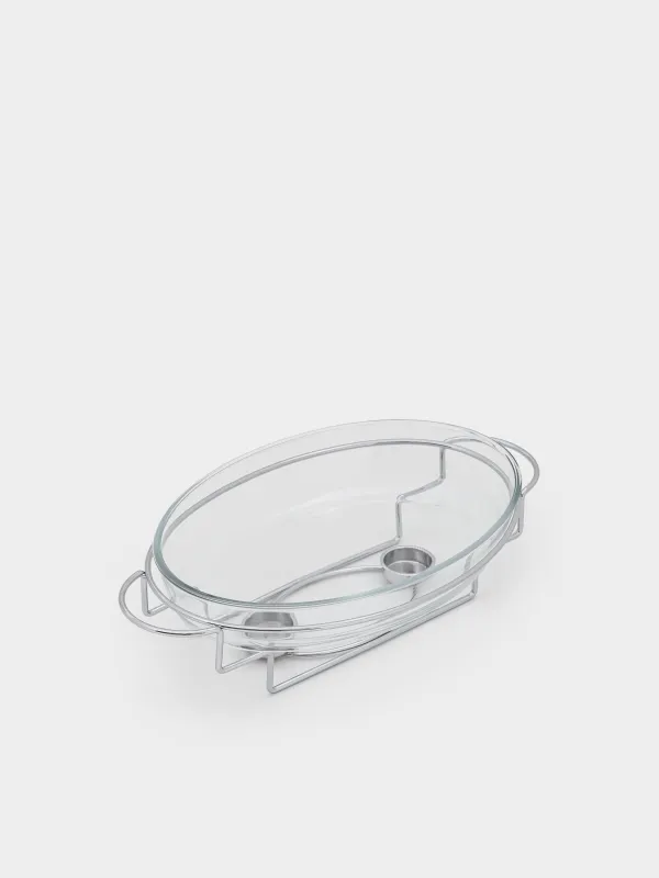 Блюдо с подогревом, 35х24 см, Elegance, image-6