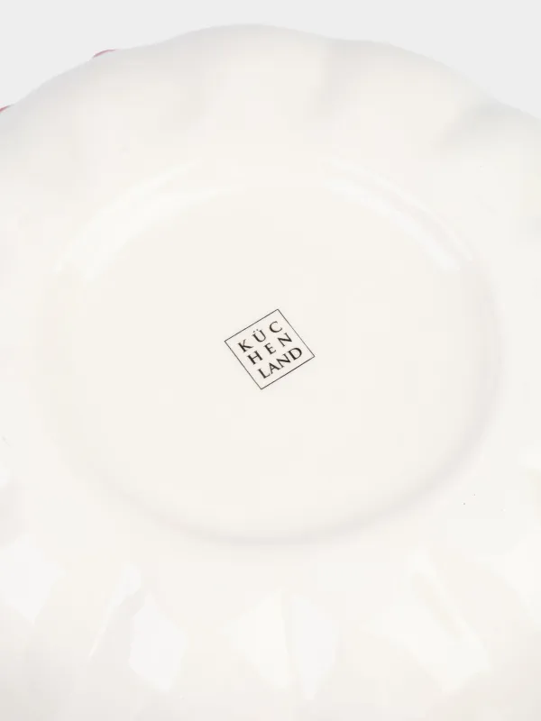 Конфетница, 20х12 см, керамика, молочно-красная, Подарочный мешок, Christmas traditions, image-4