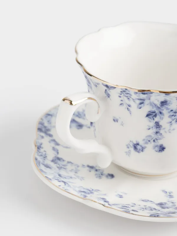 Пара чайная, 1 перс, 2 пр, 270 мл, фарфор N, с золотистым кантом, Цветы гжель, Tradition Easter, image-2