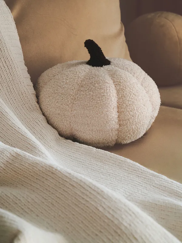 Плед, 130х170 см, с помпонами, шенилл/люрекс, молочный, Chenill, image-3