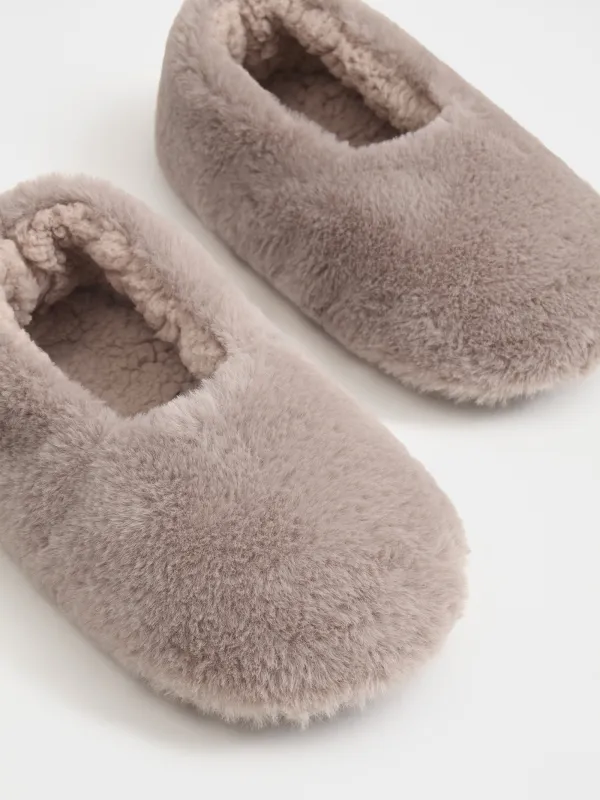 Тапочки-носки женские, домашние,  коричневые, Hotty, image-3