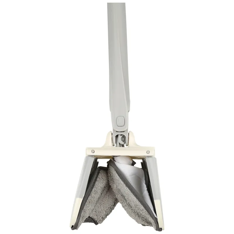 Швабра, с отжимом, фигурная, бело-серая, Mop, image-4