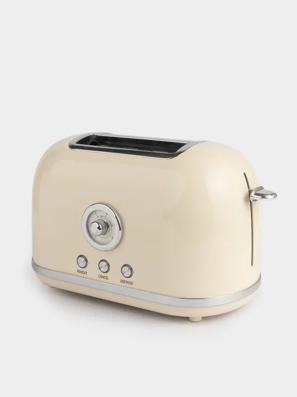 Тостер электрический, 685-815 Вт, 6 режимов, металл/пластик, бежевый, Vintage kitchen, image-0