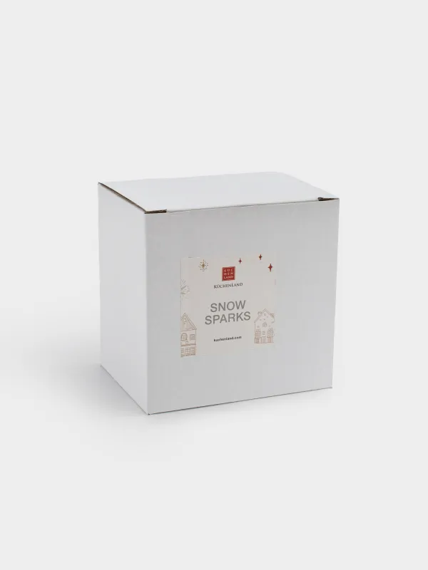 Салфетница, 8 см, керамика, молочная, Дом, Snow sparks, image-5