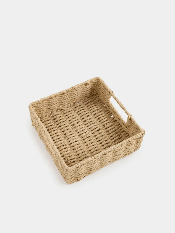 Корзина для салфеток, 18х18 см, плетеная, Braided, image-2