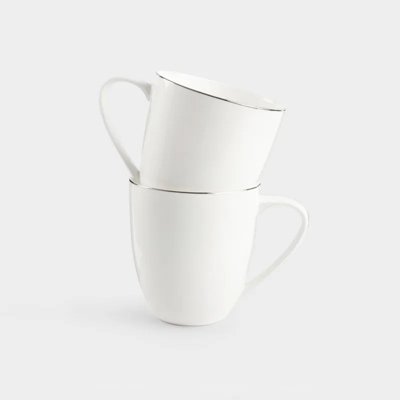 Кружка, 450 мл, 2 шт, Ideal silver