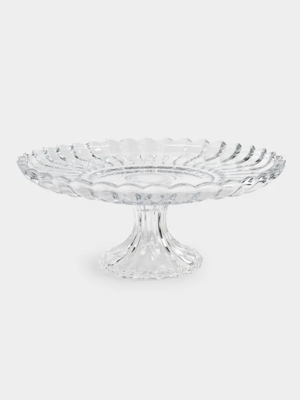 Блюдо на ножке, 30х12 см, стекло Р, Alpine, image-0