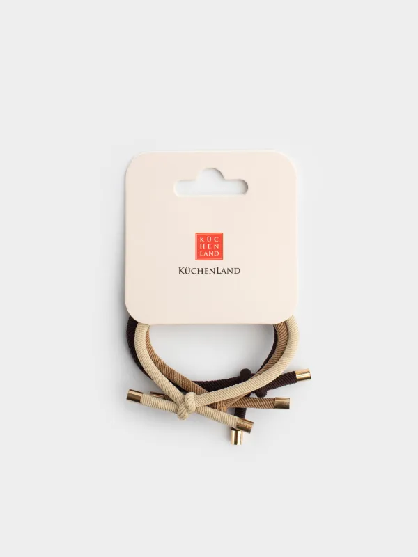 Резинка для волос, 5 см, 3 шт, полиэстер, Узел, Knot, image-2