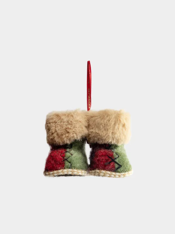 Игрушка елочная, 10x7 см, Сапожки, Figure Christmas Fuzz, image-0