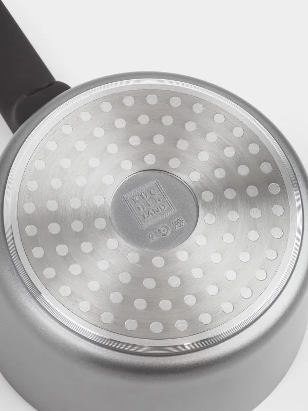 Ковш, 16 см, 1,5 л, с крышкой, с покрытием, алюминий, серо-черный, Mintali, image-5