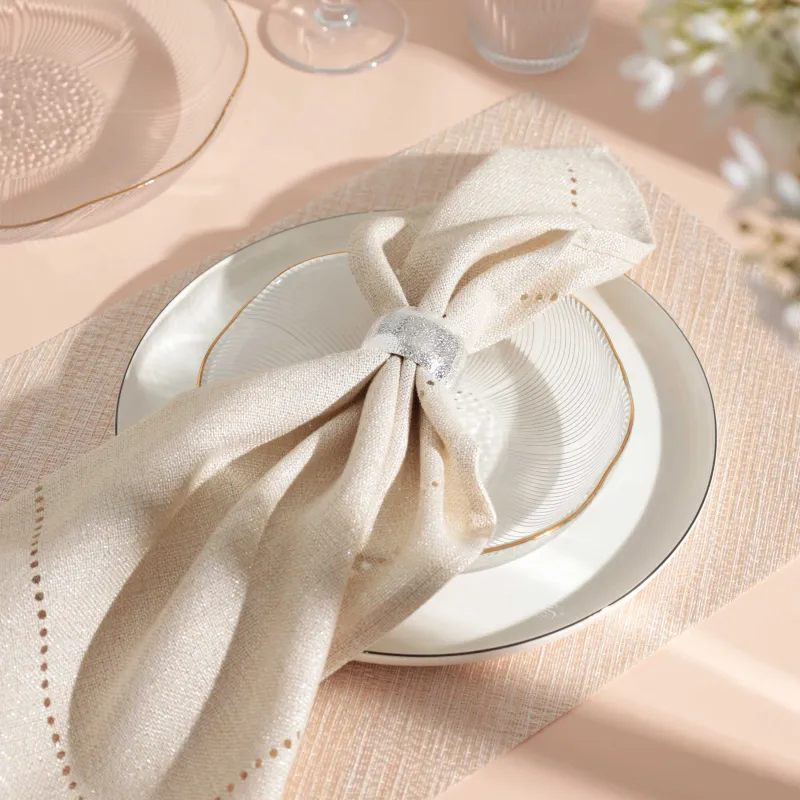 Кольцо для салфеток, 5 см, 2 шт, металл, серебристое, Кольцо, Fantastic R, image-2