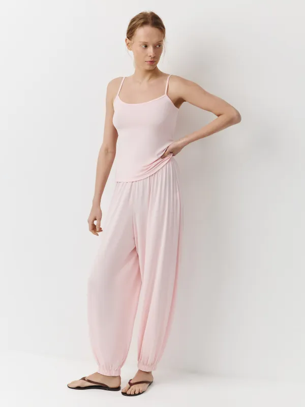 Брюки женские, домашние, р. S, бамбук/эластан К, розовые, Elodie, image-2