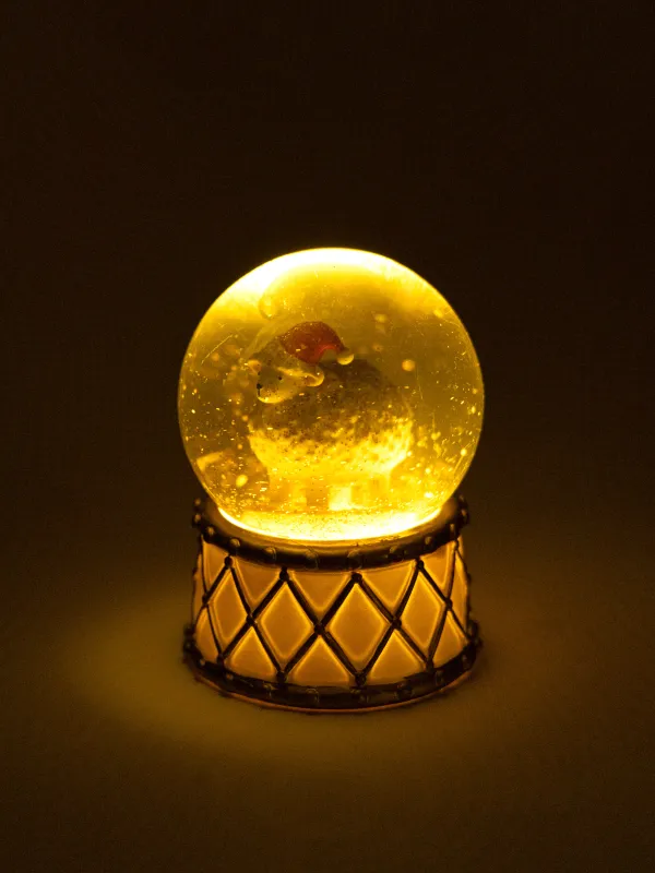 Снежный шар, 9 см, Овечка в шапке, Golden style, image-4