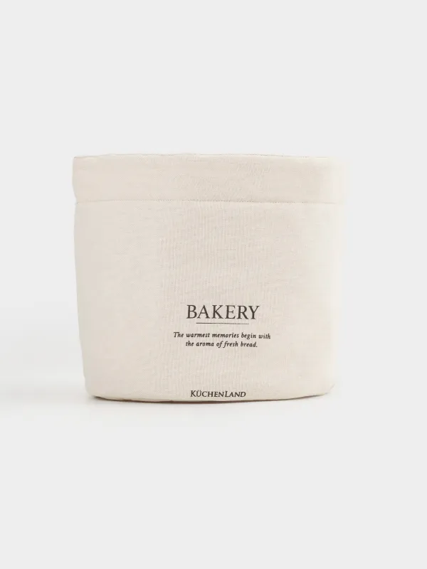 Корзина для хлеба, 20х30 см, на завязках, хлопок, бежевая, Bakery, Course, image-1